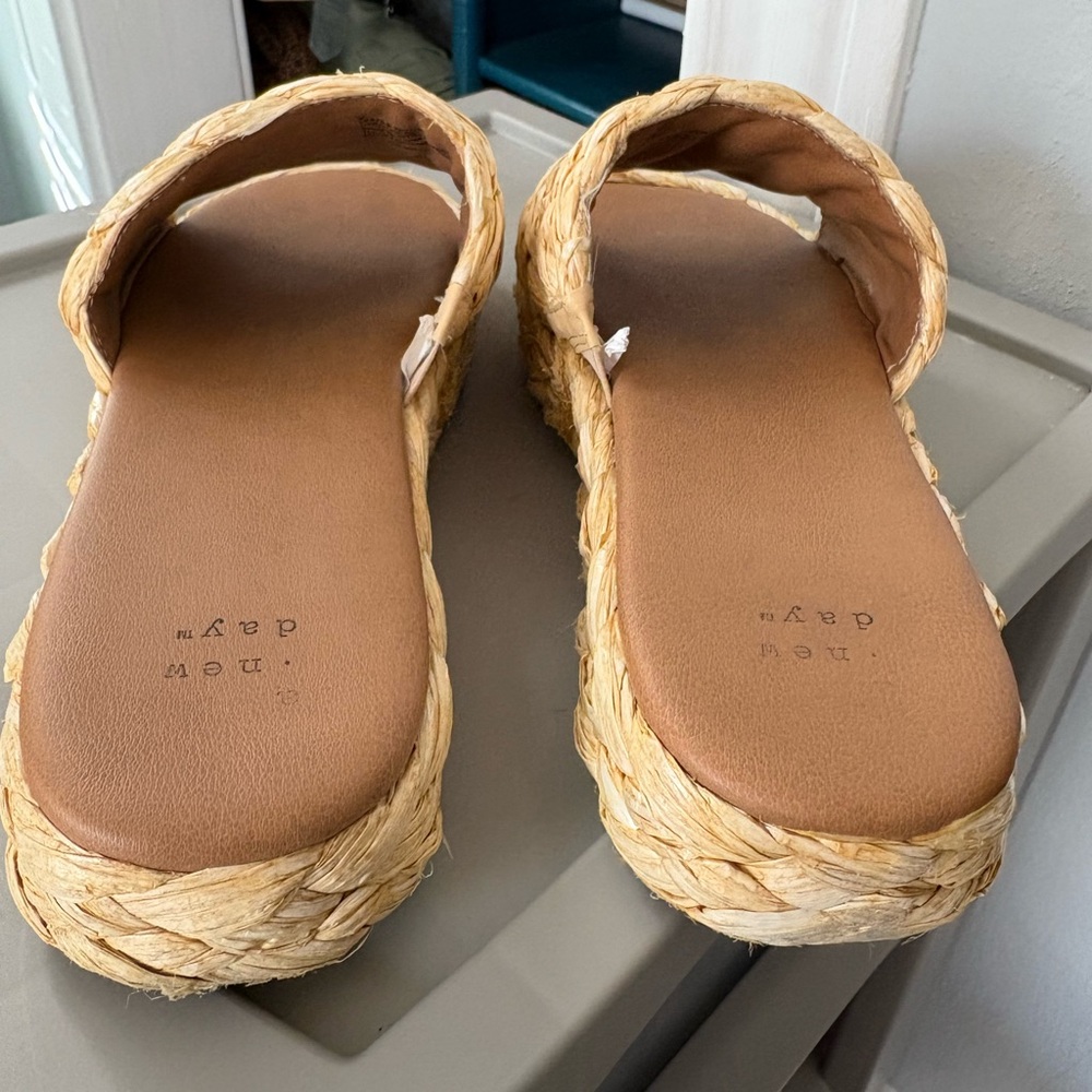 A new day Woven Straw Slide wedge - Picture 4 of 5